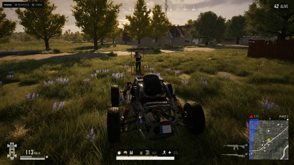 PUBG Cheats world ESP — vehicles, loot, and player box in a match